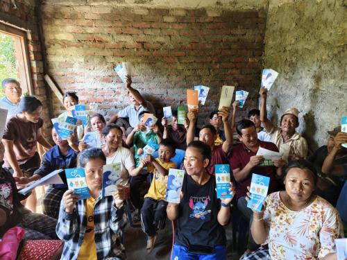 Health and sanitation training for community people handover the project 