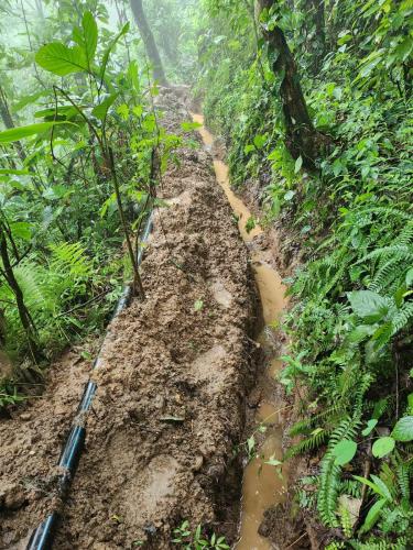 Ghale padhera work pipe line digging and source tank construction 